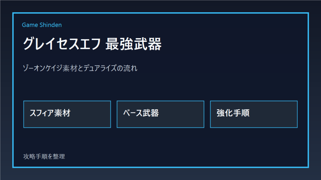 グレイセス 最強武器 アイキャッチ