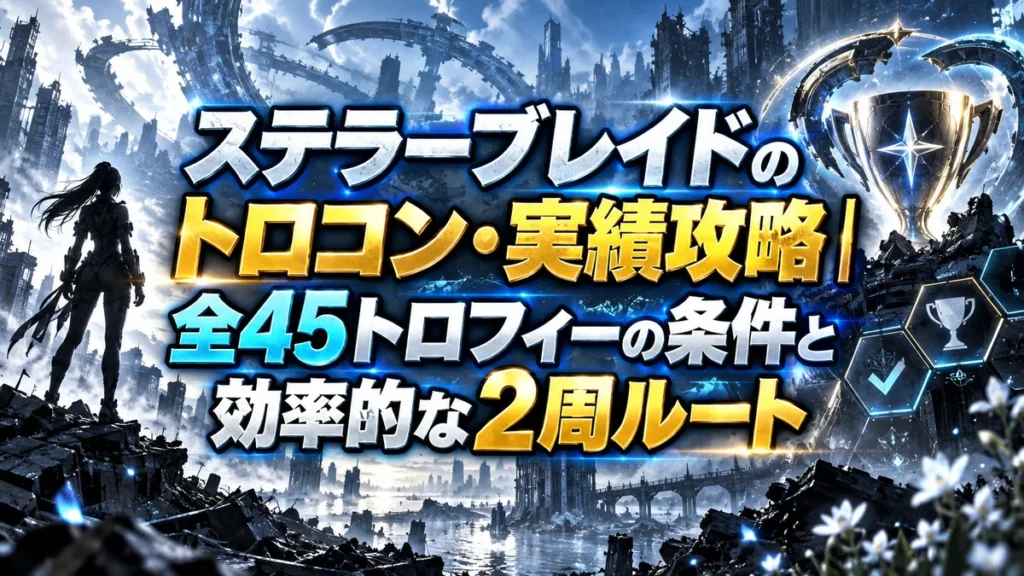 ステラーブレイドのトロコン・実績攻略|全45トロフィーの条件と効率的な2周ルート