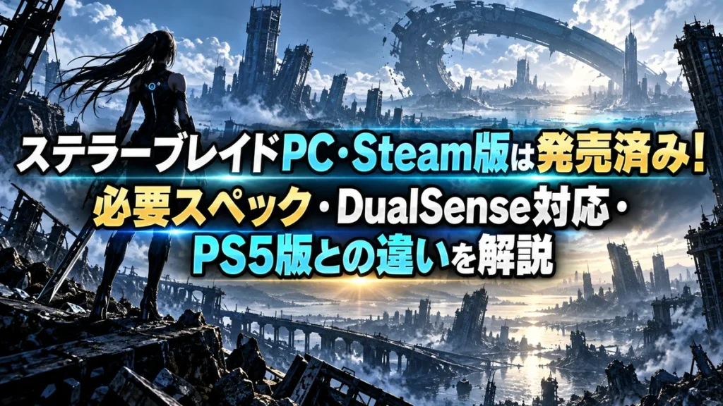 ステラーブレイドPC・Steam版は発売済み！必要スペック・DualSense対応・PS5版との違いを解説