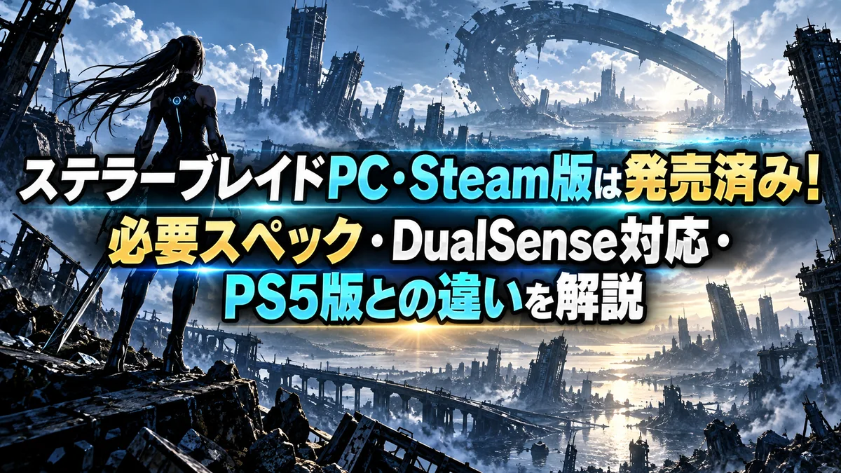 ステラーブレイドPC・Steam版は発売済み！必要スペック・DualSense対応・PS5版との違いを解説
