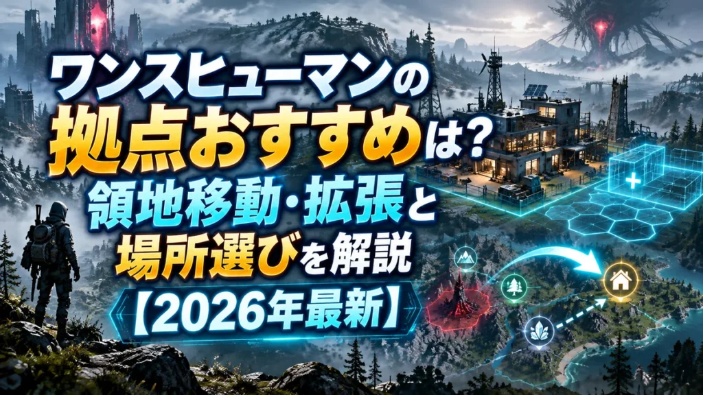ワンスヒューマンの拠点おすすめは?領地移動・拡張と場所選びを解説【2026年最新】
