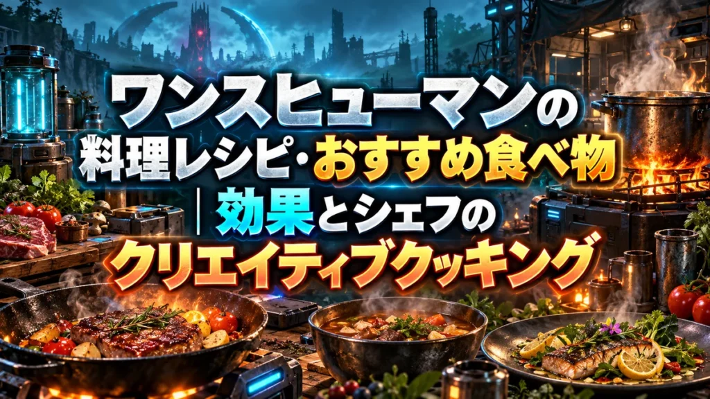 ワンスヒューマンの料理レシピ・おすすめ食べ物|効果とシェフのクリエイティブクッキング