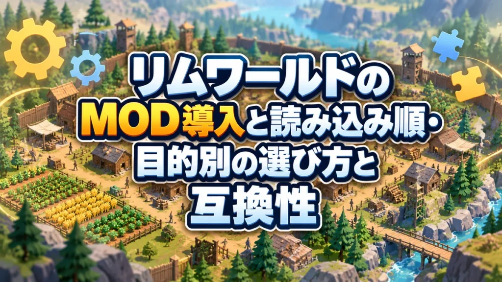 リムワールドのMOD導入と読み込み順・目的別の選び方と互換性 アイキャッチ