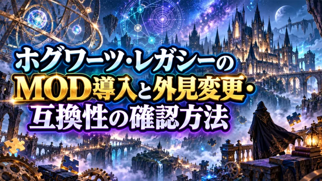 ホグワーツ・レガシーのMOD導入と外見変更・互換性の確認方法 アイキャッチ