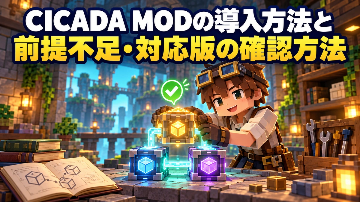 CICADA MODの導入方法と前提不足・対応版の確認方法 | ゲーム神殿